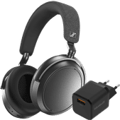 Sennheiser Momentum 4 Wireless Grijs + BlueBuilt Quick Charge Oplader met Usb A Poort 18W Koptelefoon in onze winkel