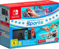 Nintendo Switch Rood/Blauw + Switch Sports + 12 maanden Nintendo Switch Online Handheld gaming console