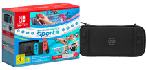 Nintendo Switch Rood/Blauw + Switch Sports + Nintendo Switch Online + Beschermhoes Nintendo Switch console (2019 upgrade)