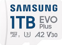 Samsung EVO Plus 1TB microSDXC + SD Adapter MicroSD kaart voor smartphone