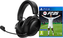 HyperX Cloud III Sans Fil Noir + EA Sports FC 25 PS4 Casque gamer avec son surround pour PlayStation 5