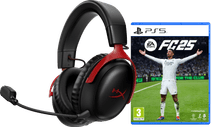 HyperX Cloud III Sans Fil Rouge + EA Sports FC 25 PS5 Casque gamer avec son surround pour PlayStation 5