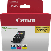 Canon CLI-526 Cartridges Combo Pack Ink cartridge for the Canon PIXMA iX printers