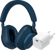 Bowers & Wilkins Px7 S2e Blauw + BlueBuilt Power Delivery Oplader met Usb C Poort 20W Wit Bedrade koptelefoon