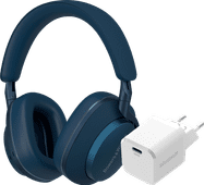 Bowers & Wilkins Px7 S2e Bleu + BlueBuilt Power Delivery Chargeur avec Port USB-C 20 W Blanc Casque audio pour le bureau