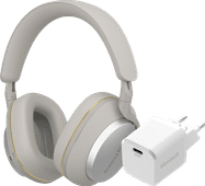 Bowers & Wilkins Px7 S2e Grijs + BlueBuilt Power Delivery Oplader met Usb C Poort 20W Wit Bedrade koptelefoon