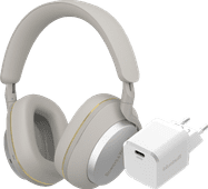 Bowers & Wilkins Px7 S2e Gris + BlueBuilt Power Delivery Chargeur avec Port USB-C 20 W Blanc Casque audio pour le bureau