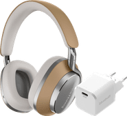 Bowers & Wilkins Px8 Bruin + BlueBuilt Power Delivery Oplader met Usb C Poort 20W Wit Beste noise cancelling koptelefoon