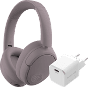 JBuds Lux ANC Rose + BlueBuilt Power Delivery Chargeur avec Port USB-C 20 W Blanc Casque audio pour le bureau