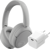 JBuds Lux ANC White + BlueBuilt Power Delivery Charger with USB-C Port 20W White Bluetooth headphones