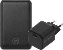 BlueBuilt Batterie Externe avec Charge Rapide 10 000 mAh + Chargeur 30 W Noir Batterie externe avec câble USB-C