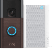 Ring Battery Video Doorbell Bronze + Chime Pro Ring wireless doorbell