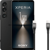 Sony Xperia 1 VI 256GB Black 5G + BlueBuilt USB-C Cable 1.5m Nylon Black Sony Xperia smartphone