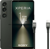 Sony Xperia 1 VI 256GB Green 5G + BlueBuilt USB-C Cable 1.5m Nylon Black Sony Xperia smartphone