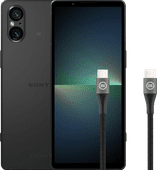 Sony Xperia 5V 128GB Black 5G + BlueBuilt USB-C Cable 1.5m Nylon Black Sony Xperia smartphone