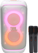 JBL PartyBox 320 White + Wireless Microphone Set Karaoke Bluetooth speaker