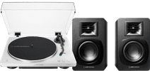 Audio-Technica AT-LP70xBT White + Audio-Technica ATH-SP3X Black Record player