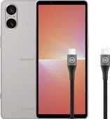 Sony Xperia 5V 128GB Silver 5G + BlueBuilt USB-C Cable 1.5m Nylon Black Sony Xperia smartphone