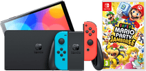 Nintendo Switch OLED Blauw Rood + Mario Party Jamboree Nintendo Switch