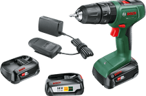 Bosch EasyImpact 18V-40 2.5Ah Battery (2x) Starter Kit Bosch Green drill