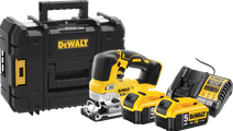 DeWalt DCS334NT-XJ 5,0 Ah Accu (2x) Starterspakket DeWalt accu decoupeerzaag