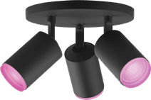 Philips Hue Fugato Spot Monté en Surface White and Color - Noir - 3 spots 