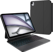 BlueBuilt Apple iPad Air (2024) 11 inches Keyboard Cover AZERTY Black Tablet cover with stand