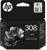 HP 308 Cartridge Zwart Inktpatronen voor HP Envy printers