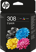 HP 308 Cartridges Combo Pack Inktpatronen voor HP Envy printers