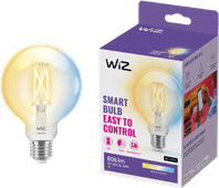 WiZ Globe Filament - Warm tot Koelwit Licht - E27 - Transparant WiZ smart lampen