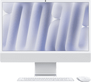 Apple iMac 24 inch M4 (8 core CPU/8 core GPU) 16GB/256GB Zilver AZERTY Apple laptop of desktop