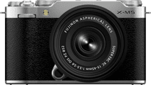 Fujifilm X-M5 Zilver + XC 15-45mm f/3.5-5.6 OIS PZ Camera met ApS-C sensor