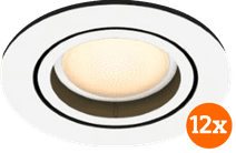 Philips Hue Milliskin Spot Encastré White Ambiance - Rond - Blanc - Lot de 12 