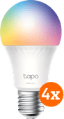 TP-Link Tapo L535E - Wit en Gekleurd Licht - E27 - 4-pack Smart lamp met E27 fitting