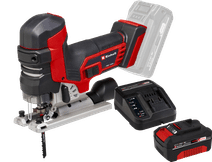 Einhell TP-JST 18/135 Li BL Solo + Einhell 18 V/4.0Ah Starter Kit - Power X-Change 