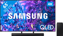 Samsung QLED 4K 65Q74D (2024) + Samsung HW-B530 (2022) TV Samsung avec une télécommande One Remote