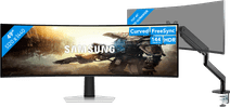 Samsung Odyssey G9 LS49DG912SUXEN OLED + BlueBuilt Bras d'Écran PC pour 1 Écran PC Ultralarge Moniteur recommandé pour des configurations à deux ou à trois moniteurs