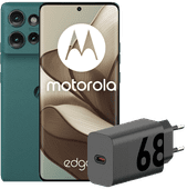 Motorola Edge 50 512GB Groen 5G + Motorola Oplader 68W Zwart + Usb C Kabel 1m Zwart Motorola Edge 50