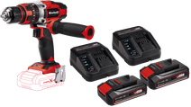 Einhell TE-CD 18/48 Li-i Solo Batterie 2,5 Ah (2x) Kit de Démarrage 