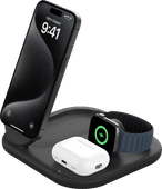 Belkin Boost Charge MagSafe and Qi2 3-in-1 Wireless Charger 15W with Stand Black Apple MagSafe charger
