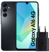 Samsung Galaxy A16 128GB Black 4G + Samsung Charger 25W Black Affordable smartphone