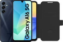 Samsung Galaxy A16 128 Go Bleu Foncé 5G + BlueBuilt Book Case Noir Smartphone bon marché