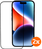 BlueBuilt Apple iPhone 15 Protège-écran Verre Lot de 2 