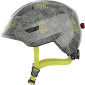 ABUS Smiley 3.0 LED Gray M Bike helmets for kids