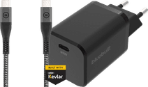 BlueBuilt Chargeur Power Delivery avec Port USB-C 65 W Noir + Câble USB-C vers USB-C 1,5 m 