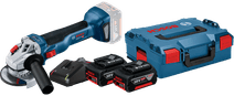 Bosch Professional GWS 18 V-10 Batterie 5,0 Ah GBA (x2) Kit de Démarrage Meuleuse d'angle Bosch