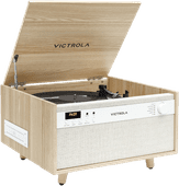 Victrola Century Licht bruin Platenspeler met hoofdtelefoon aansluiting