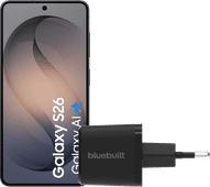 Samsung Galaxy S26 512GB Zwart 5G + BlueBuilt Oplader 45 Watt Zwart Samsung Galaxy S26
