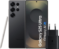 Samsung Galaxy S25 Ultra 512 Go Noir 5G + Samsung Chargeur 25 Watts Noir Samsung Galaxy S25 Ultra