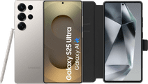 Samsung Galaxy S25 Ultra 1 To Gris 5G + BlueBuilt Book Case Noir Samsung Galaxy S25 Ultra
